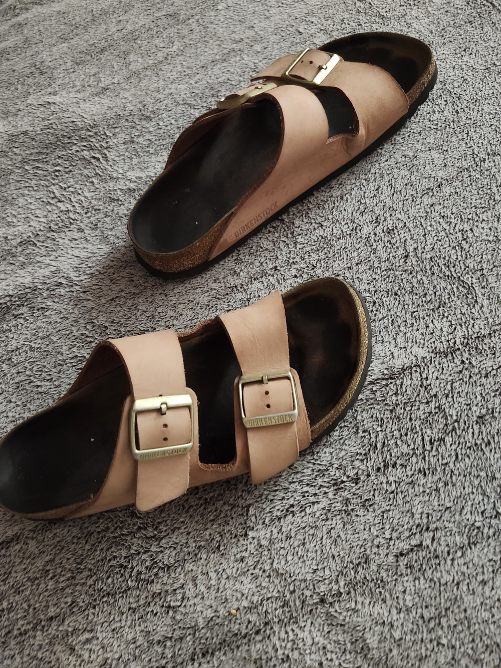 Birkenstock, Old Rose, 41 Soft Footbed, Narrow, Arizona, Premium Leather - Picture 9 of 11